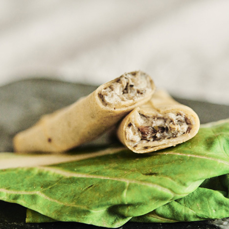 Mini crepes de setas y trufa (4 uds). www.mybasket.es