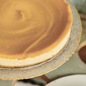 Tarta de queso con caramelo salado. www.mybasket.es