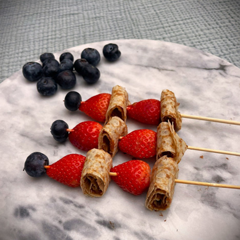brochetas crepe